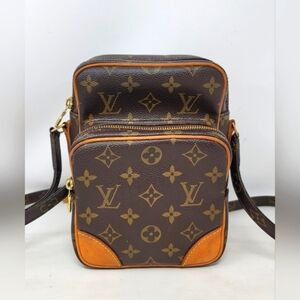 Louis Vuitton Monogram Canvas Brown and Tan Crossbody Bag